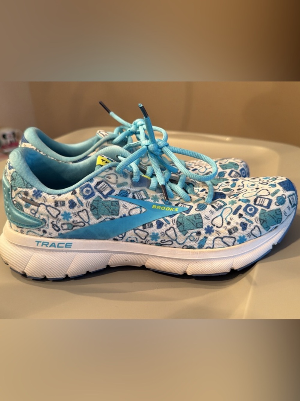 Brooks Healthcare print shoes